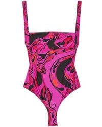 PUCCI - Orchidee Print Swimsuit - Lyst