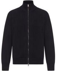 Roberto Collina - Ribbed Zip Cardigan - Lyst
