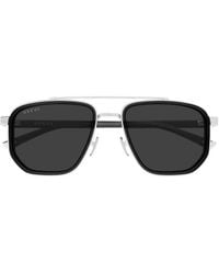 Gucci - Eyewear	Navigator Frame Sunglasses - Lyst