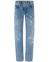 Off-White c/o Virgil Abloh - Diagonal Slim Jeans - Lyst