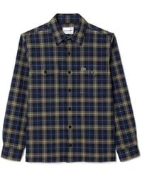 Lacoste - Oversize Checked Overshirt - Lyst