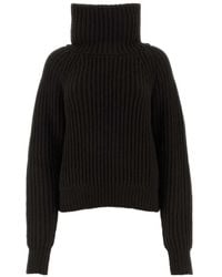 KHAITE - Lanzino High-Neck Cashmere Jumper - Lyst