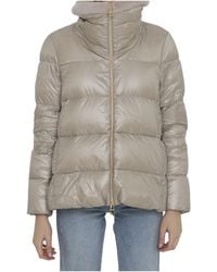 Herno - High-Neck Zipped Down Jacket - Lyst