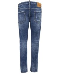 DSquared² - Straight-Leg Distressed Skinny Jeans - Lyst