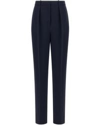 Elisabetta Franchi - High-Waist Pleated Pants - Lyst