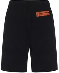 Heron Preston - Logo-Patch Organic-Cotton Knee-Length Shorts - Lyst