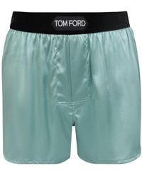 Tom Ford - Logo-Waist Silk Boxers - Lyst