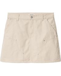 Carhartt - Logo-Patch Mini Skirt - Lyst