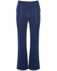 Chloé - Color-Blocking Straight Jeans - Lyst