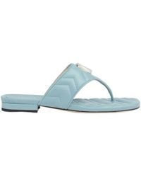 Gucci - Double G-Clip Toe Slippers - Lyst
