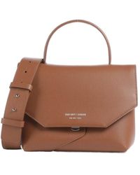 Emporio Armani - 1981 Logo-Print Leather Clutch Bag - Lyst