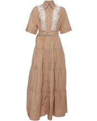 ERMANNO FIRENZE - Short Sleeve Dress - Lyst