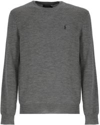 Ralph Lauren - Polo Pony Embroidered Knit Jumper - Lyst