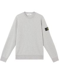 Stone Island - Compass Patch Crewneck Sweatshirt - Lyst