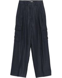 Peserico - Pleated Cargo Trousers - Lyst