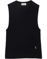 Ami Paris - Ami Sleeveless Crewneck Top - Lyst