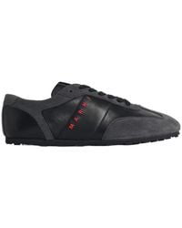 Marni - Logo Embroidered Softy Soccer Sneakers - Lyst