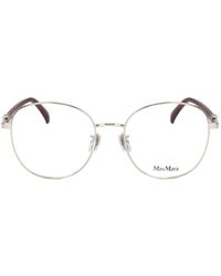 Max Mara - Round Frame Glasses - Lyst