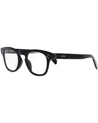 Celine - Logo Rectangular Optical Glasses - Lyst