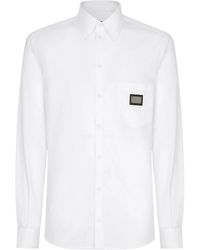 Dolce & Gabbana - Logo Patch Pocket Shirt - Lyst