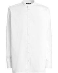 Dolce & Gabbana - Mandarin Collar Long Sleeved Shirt - Lyst