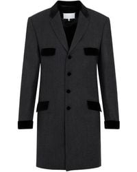 Maison Margiela - Single Breasted Long Sleeved Coat - Lyst