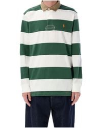 Polo Ralph Lauren - Logo Embroidered Striped Polo Shirt - Lyst