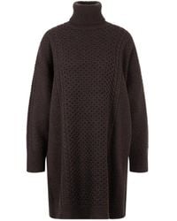 Fabiana Filippi - High-Neck Knit Dress - Lyst