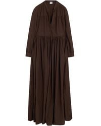Aspesi - Gathered Midi Dress - Lyst