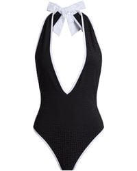 Balmain - Lycra Monogram Swimsuit - Lyst