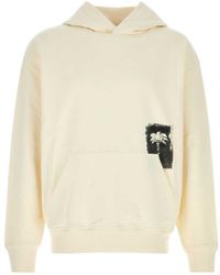 Palm Angels - Brushed Palm Tree Printed Hoodie - Lyst