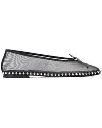 Alexander Wang - Studded Mesh Flat Shoes - Lyst