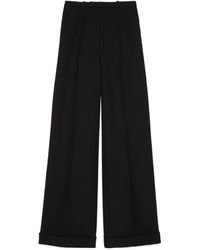 Gucci - High Waist Wide Leg Trousers - Lyst