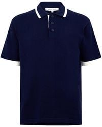 Maison Kitsuné - Shortsleeve Polo Knit Sweater - Lyst