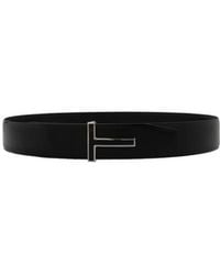 Tom Ford - Logo Plaque Reversible Belt - Lyst