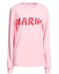 Marni - Solid Color Long Sleeve T-Shirt - Lyst
