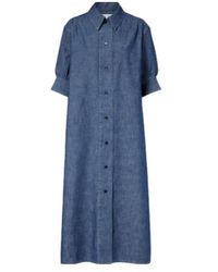 Jil Sander - Cotton Chambray Shirt Dress - Lyst