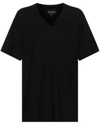 Giorgio Armani - Stretch Short-Sleeved Jersey Polo Shirt - Lyst