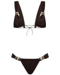 Oséree - Oséree Triangle Cup Embellished Beachwear - Lyst