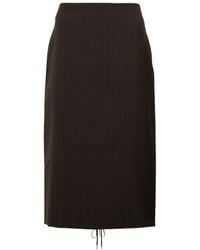 Jean Paul Gaultier - X Lotta Volkova Lace-Up Wool Pencil Skirt - Lyst