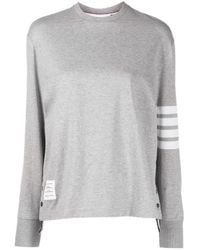 Thom Browne - Engineered 4-Bar Long Sleeve T-Shirt - Lyst