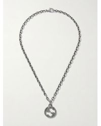 Gucci - Interlocking Pendant Necklace - Lyst