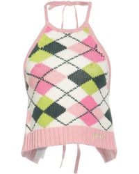 Ganni - Geometric-Patterned Top - Lyst