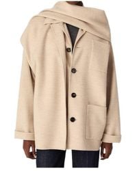 Bottega Veneta - Double Wool And Cashmere Short Coat - Lyst