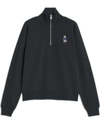 Maison Kitsuné - Maison Kitsuné Dressed Fox Half Zip Sweatshirt - Lyst