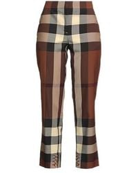 Burberry - Signature Print Casual Pants - Lyst