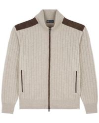 Paul & Shark - Long-Sleeve Zip-Up Cardigan - Lyst
