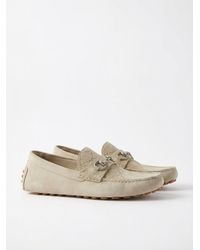 Gucci - Horsebit Monogrammed Loafers - Lyst