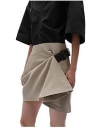 Bottega Veneta - Wool Twill Skirt - Lyst