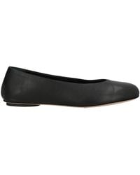 Weekend by Maxmara - Minimalist Leather Ballet Flats - Lyst